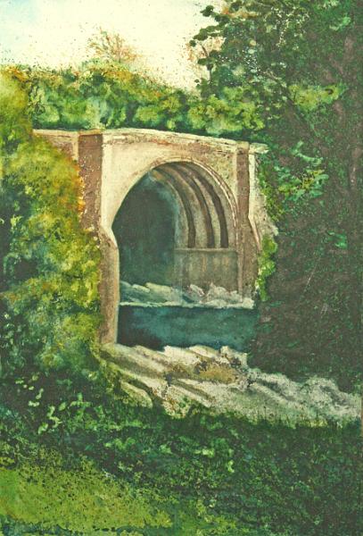 Devils Bridge.jpg - "Devil's Bridge" - by Stewart Robertshaw Bridge at Kirby Lonsdale